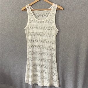 Cream Lace Swim Cover Up Dress